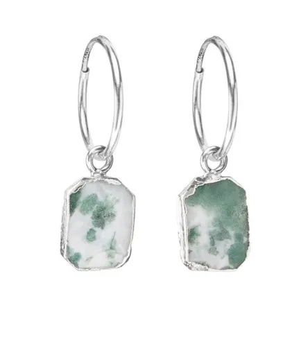 Decadorn Cercei rotunzi cu agat 2în1 Gem