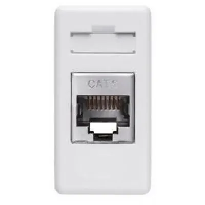 Priza date RJ45 CAT5E 1 modul Gewiss System GW20243, alb
