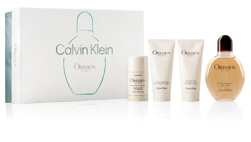 Calvin Klein Obsession For Men - EDT 125 ml + deodorant solid 75 ml + balsam după ras 100 ml + gel de duș 100 ml