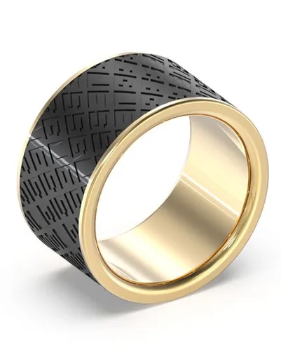 Guess Inel modern placat cu aur King`s Road JUMR03226JWYGBK 64 mm