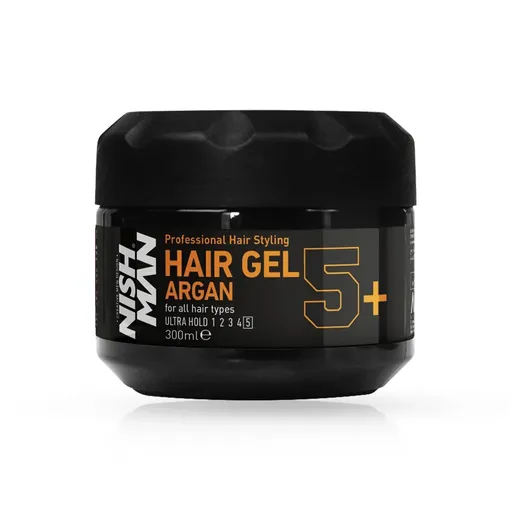 Gel de Par ULTRA HOLD 5+ ARGAN NISH MAN -  300 ml