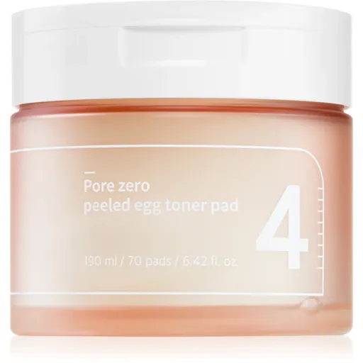 Numbuzin No. 4 Pore Zero Peeled Egg Toner Pad discuri pentru indepartarea impuritatilor pentru piele lucioasa cu pori dilatati 70 buc