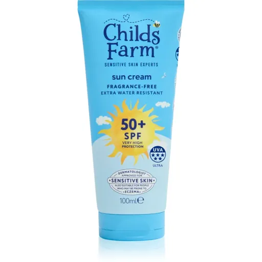 Childs Farm Suncare Sun Cream cremă pentru plaja SPF 50+ fără parfum 100 ml