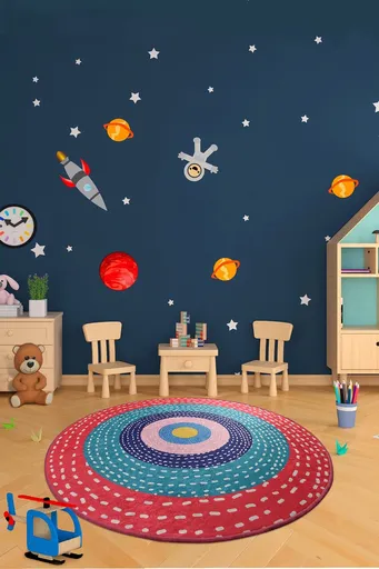 Covor, Ronda, Multicolor