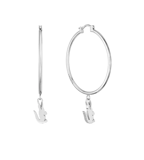 Lacoste Cercei atemporali din oțel cu pandantive crocodil 2040375