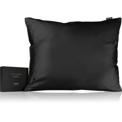 Notino Silk Collection Pillowcase față de pernă din mătase Black 50x60 cm