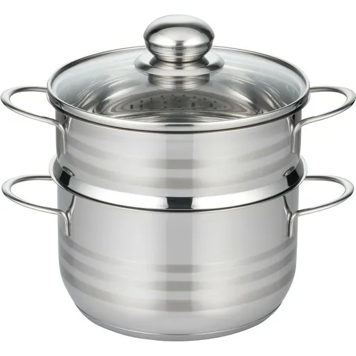 Elo 22718 Oală cu abur din oțel inoxidabilBrillant 18 cm, 1,6/2,4 l, 18 cm