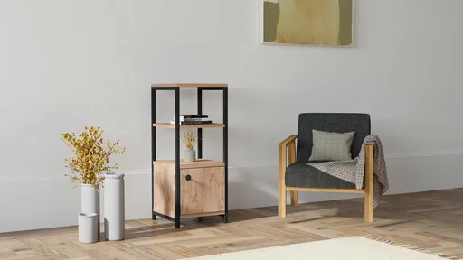 Corp biblioteca, Hanah Home, Stil, 35.5x81.9x35.5 cm, Maro