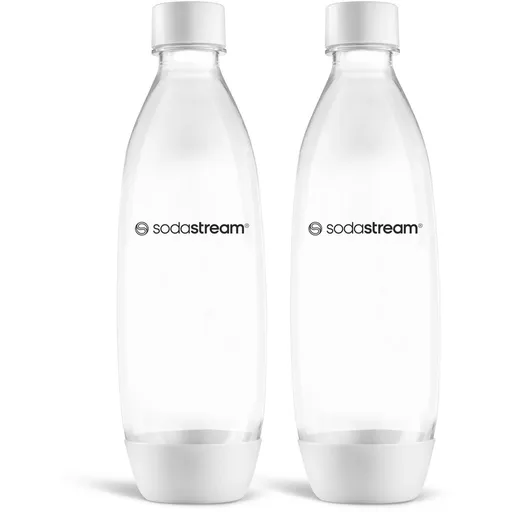 Sticlă Sodastream Fuse White 2x 1 l, lavabilă înmașina de spălat vase, alb
