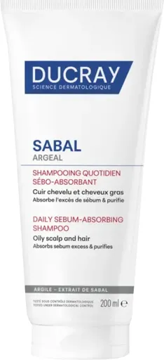 Ducray Șampon care absoarbe sebumul Sabal (Daily Sebum-Absorbing Shampoo) 200 ml