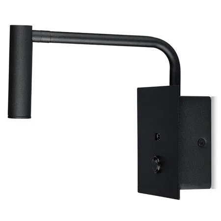 Lampa LED perete 3W 3000K - negru V-TAC SKU-211487