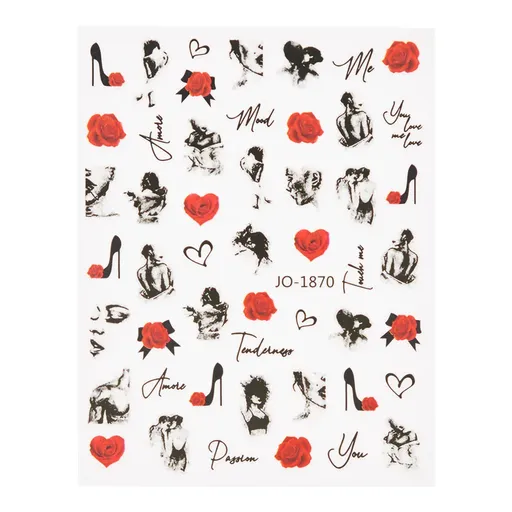 Abtibild unghii 3D JO-1870 Oranjollie