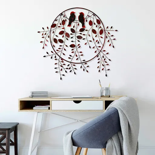 Decoratiune de perete, Love of Birds, Size: 75 x 86 cm, Multicolor