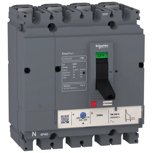 Intrerupator automat tip Easypact CVS, CVS160F Tm160D, 4P/4D Schneider LV516353