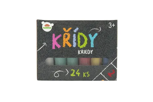 Cretă de trotuar colorată 24 buc