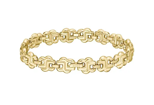Hugo Boss Brățară fashion placată cu aur Double B 1580741