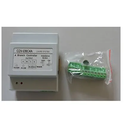 Controler de ramificatie pe 2 fire V-TECH DBC-4A pentru 4 apartamente