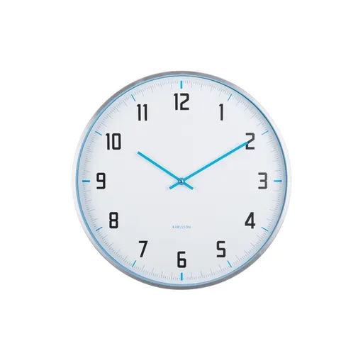 Karlsson 5969BB ceas de perete design, albastru,diametru 40 cm, albastru
