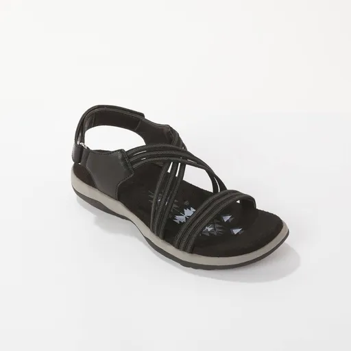 Sandale cu curele elastice, Velcro