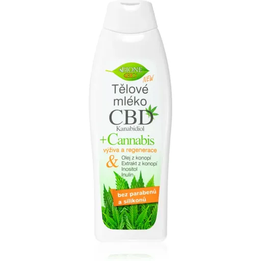 Bione Cosmetics Cannabis CBD lotiune de corp hranitoare cu CBD 500 ml
