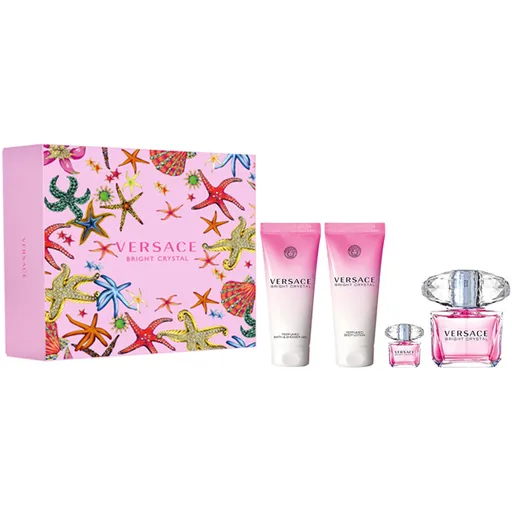 Versace Bright Crystal - EDT 90 ml + loțiune de corp 100 ml + gel de duș 100 ml + EDT 5 ml
