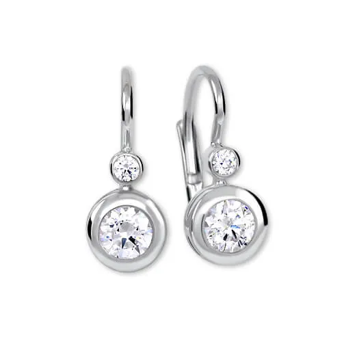 Soliter Cercei din argint cu cristale 436 001 00330 04