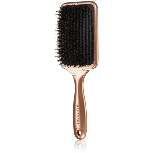 BrushArt Hair Boar bristle paddle hairbrush perie de par cu peri de mistret Bronze 1 buc