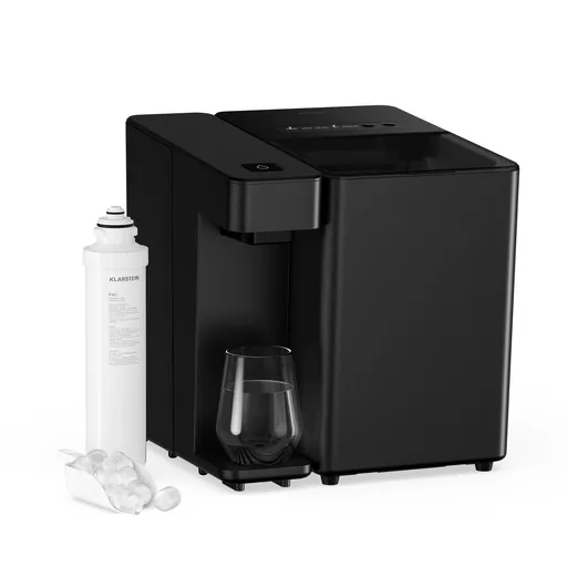 Klarstein Distribuitor de apă și gheață Velaire | 3600 l | Filtru PAC | 160 W | Panou de control tactil