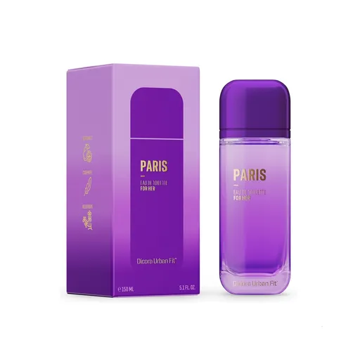 Apa de toaleta dama Dicora Urban Fit Paris 150ml