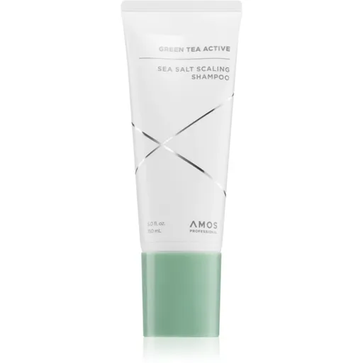AMOS PROFESSIONAL Green Tea Active Sea Salt Scaling Shampoo Șampon împotriva căderii părului cu sare de mare 150 ml
