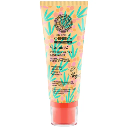 Natura Siberica Mască de față cu vitamine Vitamina C (Vitamin Glory Face Mask) 100 ml