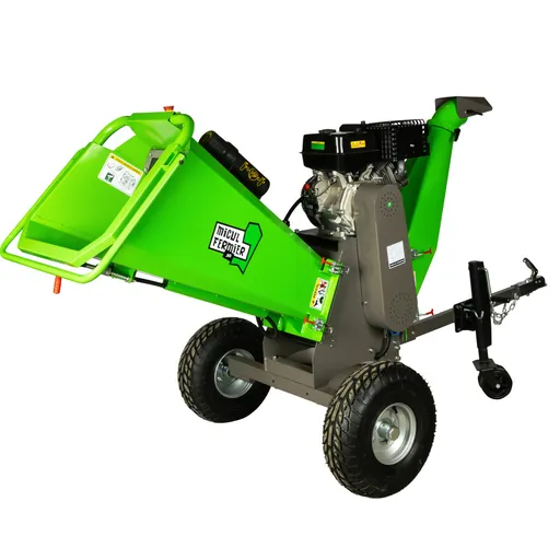 Tocator de crengi, motor benzina 15 CP, cu carlig de remorcare, 150 mm diametru maxim de taiere, pentru rumegus,Micul Fermier