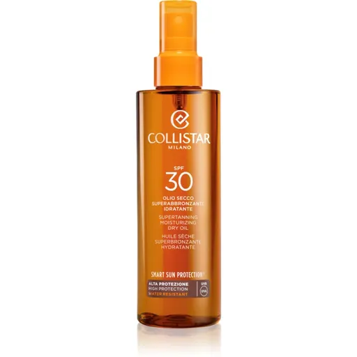 Collistar Smart Sun Protection Supertanning Moisturizing Dry Oil SPF 30 ulei uscat cu protecție solară SPF 30 200 ml