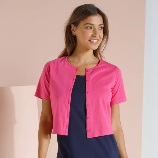 Pulover elastic cu mâneci scurte