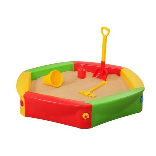 Ladă de nisip din plastic pentru copii cu prelată  diametru 120 cm