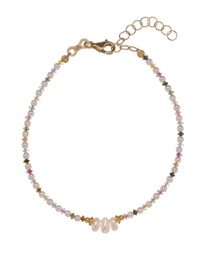 Alisia Brățară de perle cu mărgele de turmalină colorate AL4659.01.000