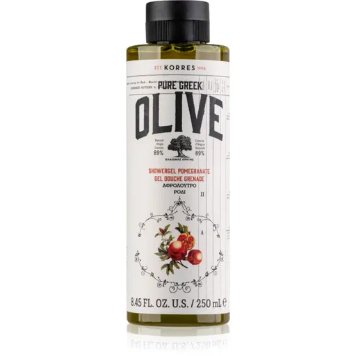 Korres Pure Greek Olive & Pomegranate Gel de duș energizant 250 ml
