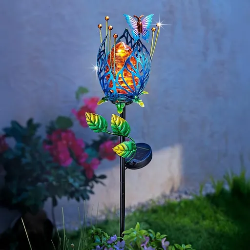 Plantă de grădină solară Floare cu fluture