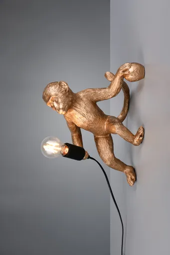 Lampa de masa Louy, RL, 35x20x36.5 cm, 15W, 1x E27, polirasina, auriu