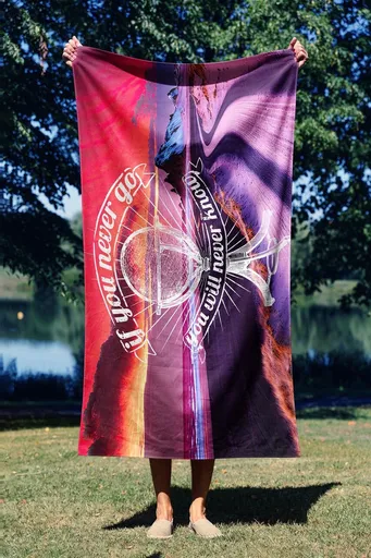 Prosop de plaja, L'essentiel Maison, You Will Never Know 70, 70x130 cm, Multicolor