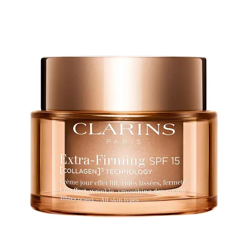 Clarins Cremă de zi de fermitate pentru toate tipurile de piele SPF 15 Extra-Firming Collagen Technology (Cream) 15 ml