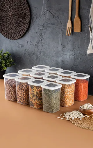 Set recipiente depozitare, Hermia, 964FRM1175, Alb