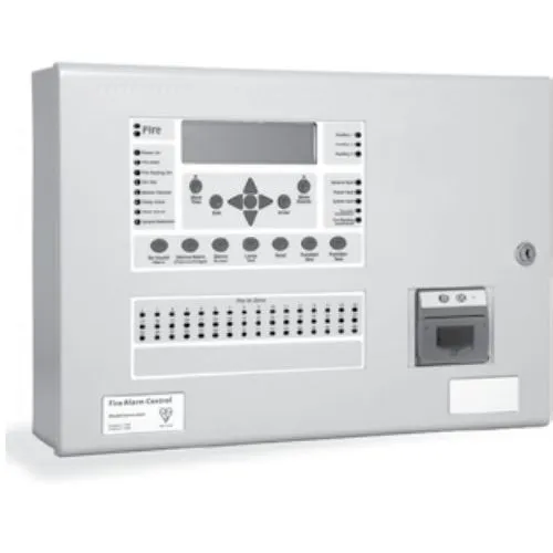 Centrala de incendiu cu 4 bucle Kentec ENH63484 03 cu 48 LED-uri de zona, montaj aparent