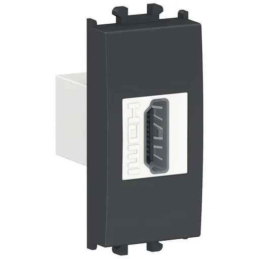 Priza HDMI 1 modul Schneider Easy Styl LMR6234003, negru