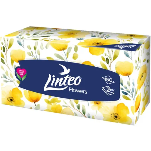 Linteo Paper Tissues Two-ply Paper, 150 pcs per box batiste de hârtie 150 buc
