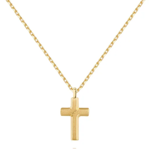 Brosway Colier elegant din oțel cu cruce Backliner BBC05