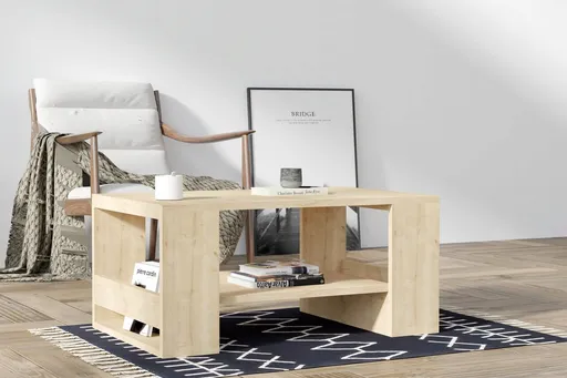 Masuta de cafea, Hanah Home, Iris, 80x40x50 cm, Maro