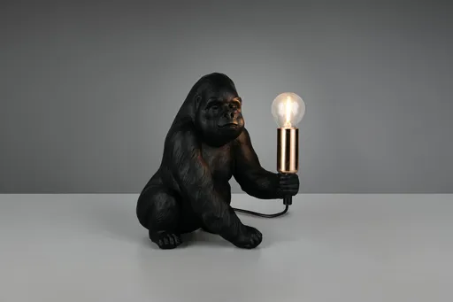 Lampa de masa Kong, RL, 22x15x23 cm, 10W, 1x E14, polirasina, negru