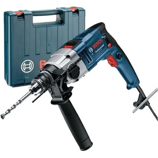 Masina de gaurit cu percutie, Bosch GSB 18-2 RE 06011A2190, 800 W, mandrina cu cheie, 13 mm, valiza plastic