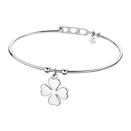 Lotus Style Brățară solidă din oțel Trifoi cu patru foi LS2015-2/1